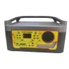 Portable solar power system with yellow panel and grey shell Item Picture